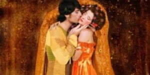 Beautiful painting of The Kiss
