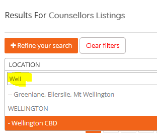 screenshot of location menu visitors use for talkingworks help page