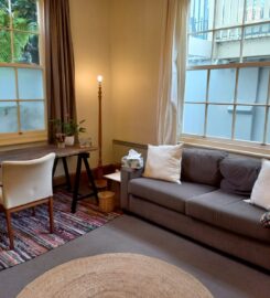 Spacious therapy room in historic Spinks Cottage