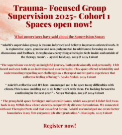2025 Trauma Focused Group Supervision