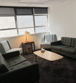 Office available for Friday rental with views to the green belt, The Terrace, Wellington.