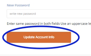 help page talkingworks update account info screenshot