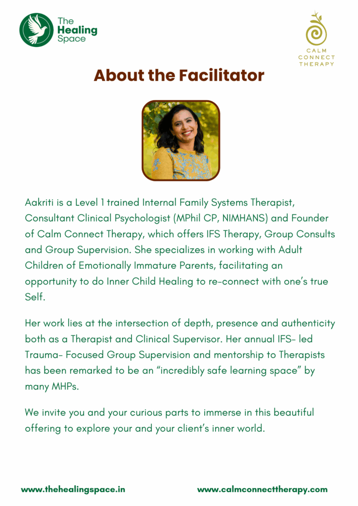 Understanding your Inner World: An Internal Family Systems Training & Workshop