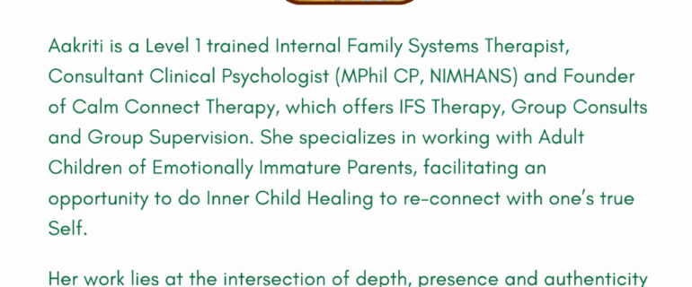 Understanding your Inner World: An Internal Family Systems Training & Workshop