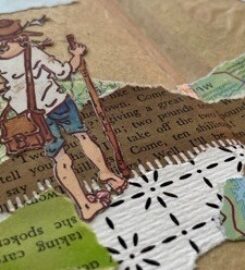A winter wandering through altered books.